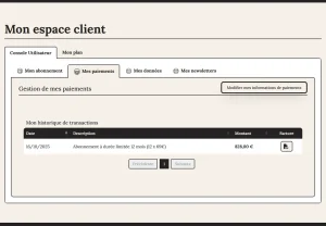 Ta console d'utilisateur