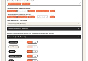 Prise en compte de tes habitudes alimentaires