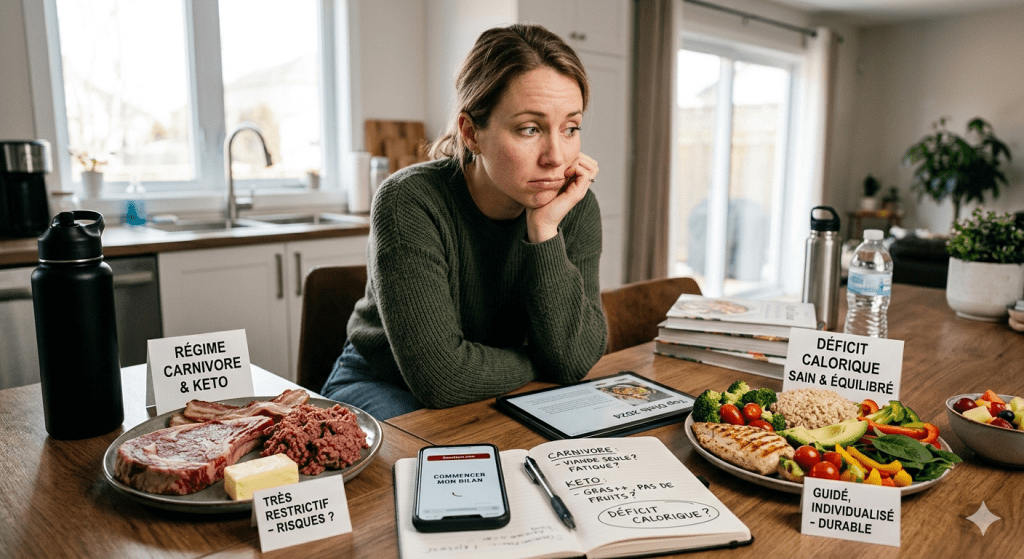 Dangers du régime carnivore et keto : restriction vs déficit calorique sain